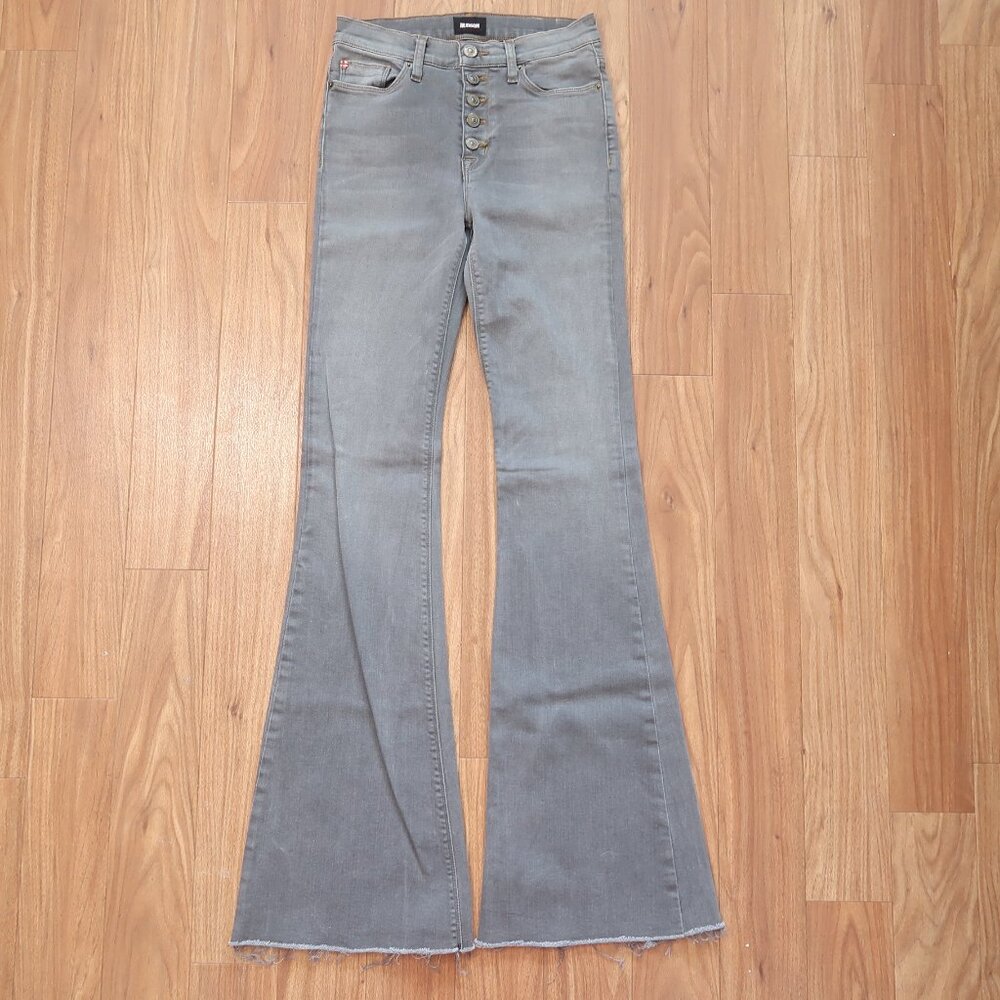 Hudson Jeans Women's 26 US 2 Jodi Flare High Waist Raw Hem 33" Inseam Button Fly